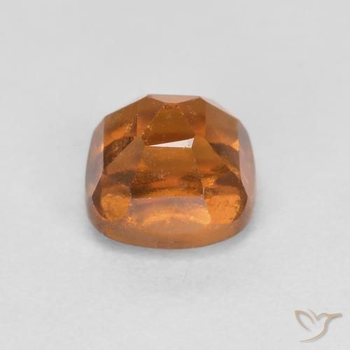 granada hessonita Laranja Profundo Natural 1.02ct, Almofada, SI