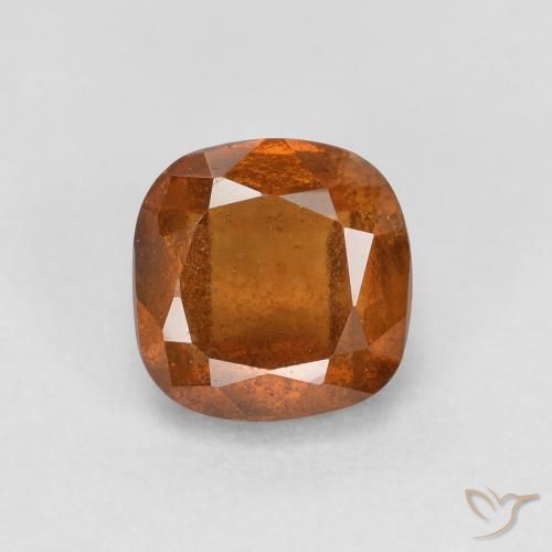 0.94ct Natural laranja avermelhado granada hessonita, Almofada, SI
