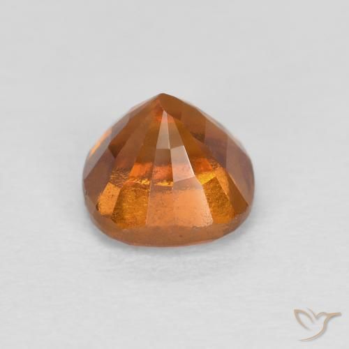 granada hessonita Laranja Profundo Natural 0.89ct, Almofada, SI