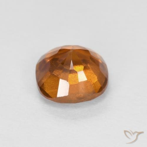 granada hessonita Laranja amarelado Natural 0.82ct, Almofada, SI