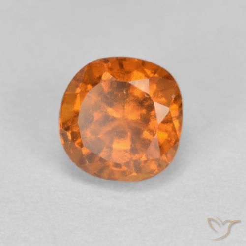 1.00ct Natural Laranja Médio granada hessonita, Almofada, SI