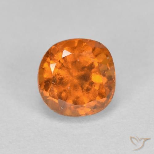granada hessonita Laranja Médio Natural 1.00ct, Almofada, SI