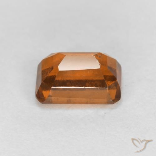 granada hessonita âmbar laranja Natural 1.33ct, Corte Octógono / Esmeralda, VS-SI