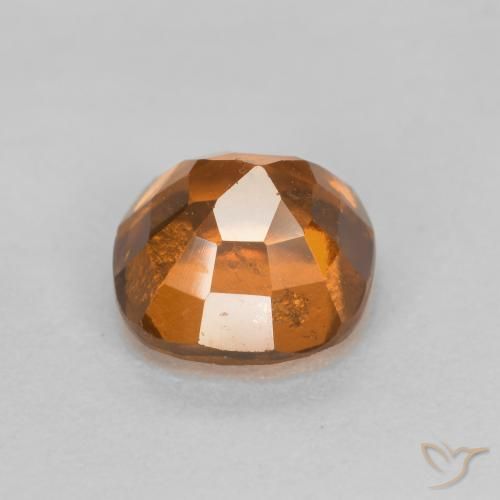 granada hessonita Laranja Profundo Natural 1.45ct, Almofada, VS-SI