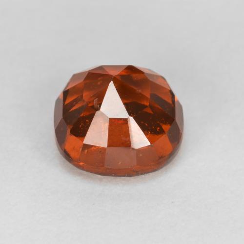 Granada hessonita laranja natural 1,52ct, almofada cortada, VS-SI