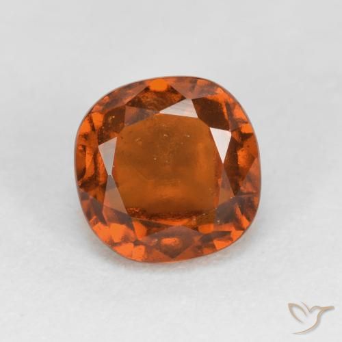 granada hessonita fogo laranja Natural 1.56ct, Almofada, VS-SI