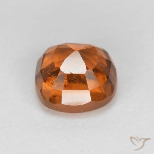 granada hessonita Laranja Médio Natural 1.52ct, Almofada, VS-SI