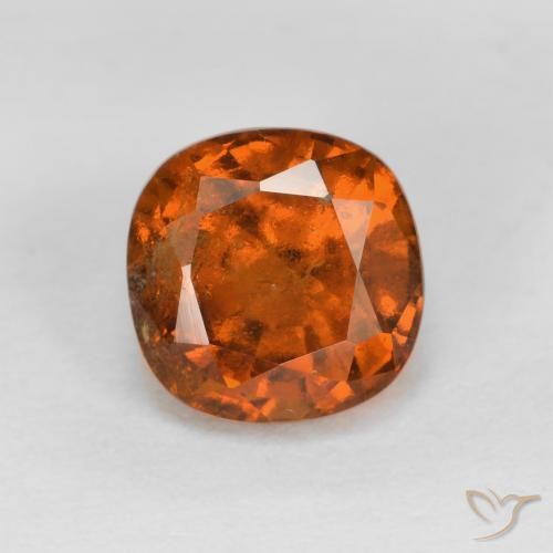 1.32ct Natural Laranja Médio granada hessonita, Almofada, VS-SI