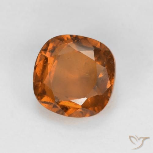 granada hessonita Laranja médio-escuro Natural 1.53ct, Almofada, VS-SI