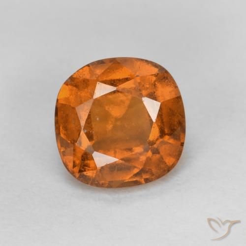 1.23ct Natural Laranja Médio granada hessonita, Almofada, VS-SI