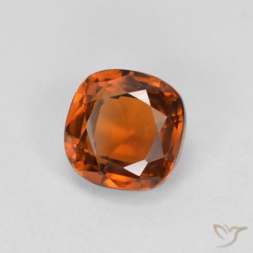 granada hessonita âmbar laranja Natural 1.49ct, Almofada, VS