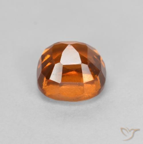 granada hessonita Laranja médio-escuro Natural 1.65ct, Almofada, VS