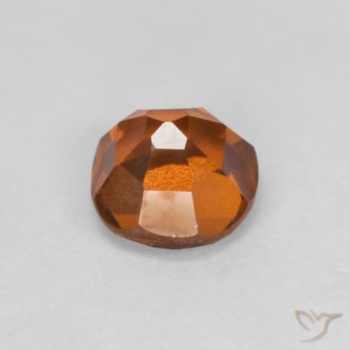 granada hessonita Laranja Profundo Natural 1.42ct, Almofada, VS
