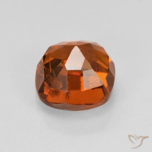 granada hessonita Laranja escuro Natural 1.46ct, Almofada, VS-SI