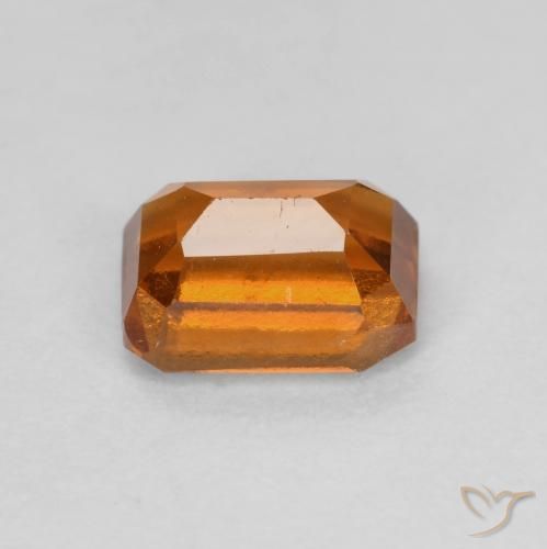 granada hessonita Laranja médio-escuro Natural 1.44ct, Corte Octógono / Esmeralda, VS-SI