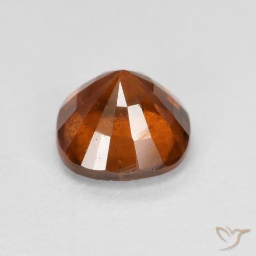 granada hessonita Laranja escuro Natural 1.24ct, Almofada, VS-SI