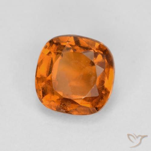 granada hessonita fogo laranja Natural 1.34ct, Almofada, VS-SI