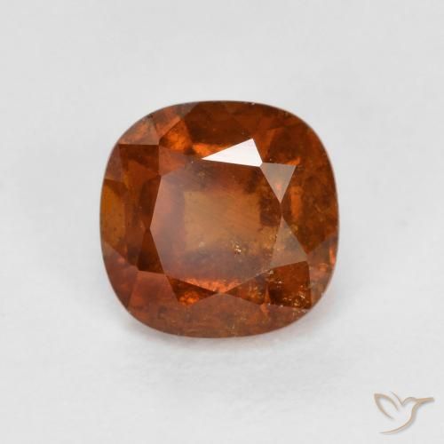 1.34ct Natural Laranja Profundo granada hessonita, Almofada, VS-SI