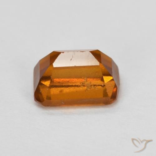 granada hessonita Laranja médio-escuro Natural 1.43ct, Corte Octógono / Esmeralda, VS-SI