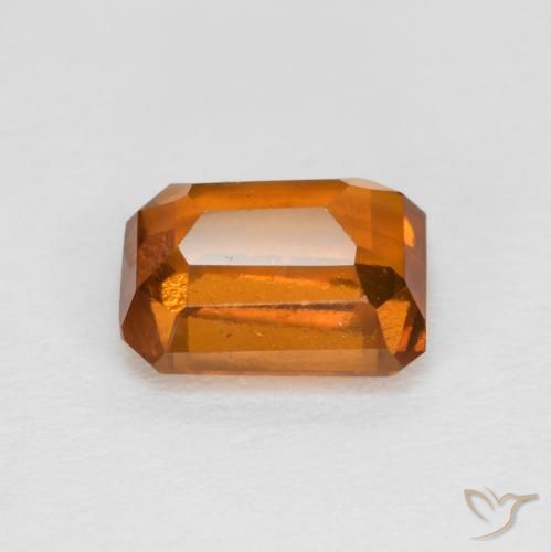 granada hessonita Laranja amarelado Natural 1.48ct, Corte Octógono / Esmeralda, VS
