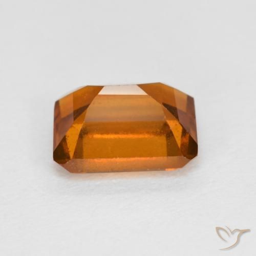 granada hessonita Laranja Médio Natural 1.44ct, Corte Octógono / Esmeralda, VS