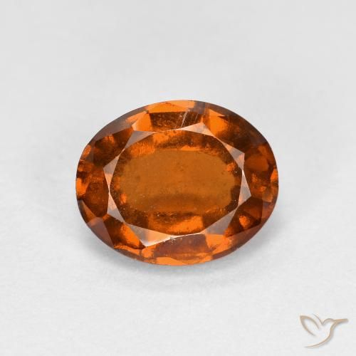 1.89ct Natural âmbar laranja granada hessonita, oval, VS