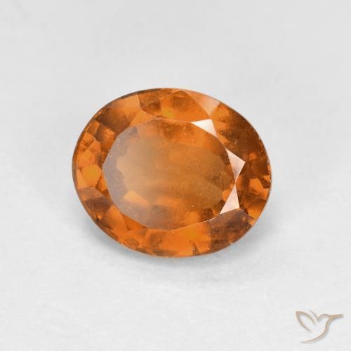 granada hessonita Laranja Profundo Natural 2.07ct, oval, VS