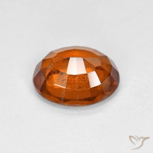 granada hessonita Laranja médio-escuro Natural 1.62ct, oval, VS
