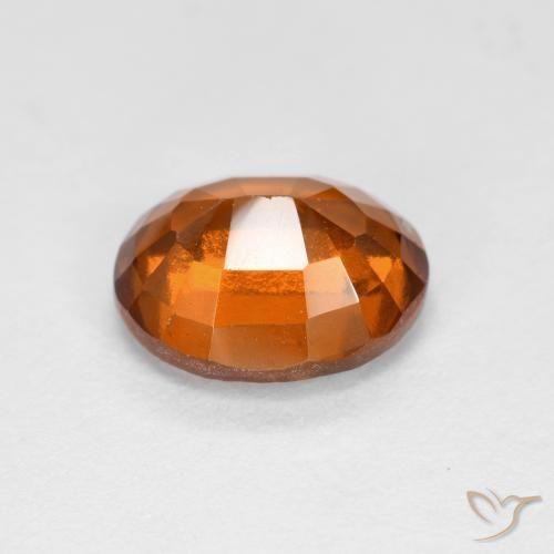 granada hessonita Laranja médio-escuro Natural 2.14ct, oval, VS