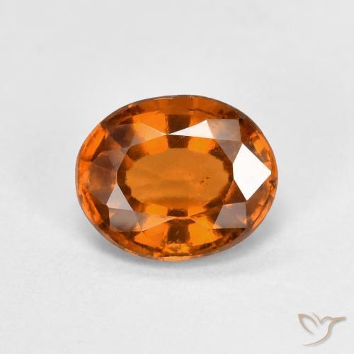 1.54ct Natural Laranja Médio granada hessonita, oval, VS