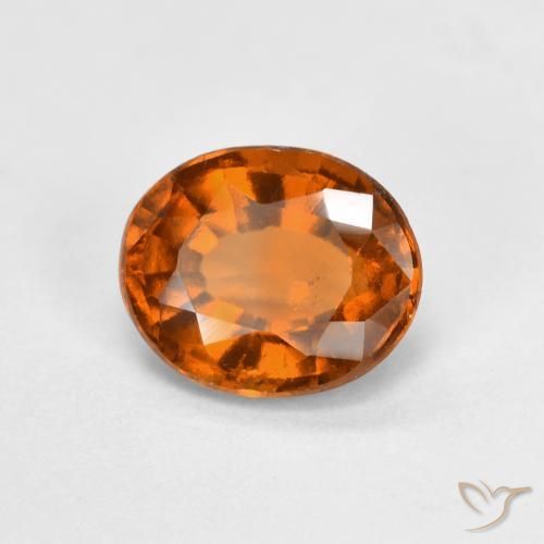 granada hessonita Laranja Médio Natural 1.54ct, oval, VS