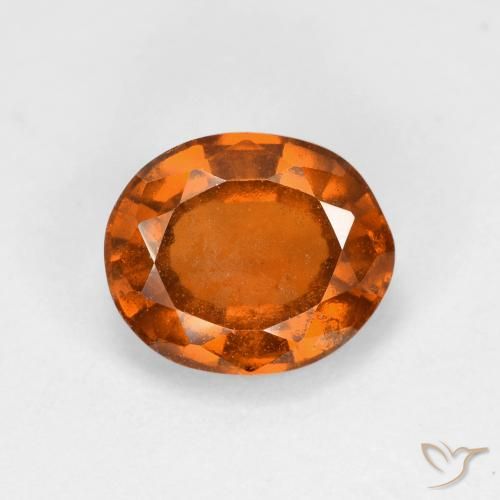 2.01ct Natural laranja avermelhado granada hessonita, oval, VS