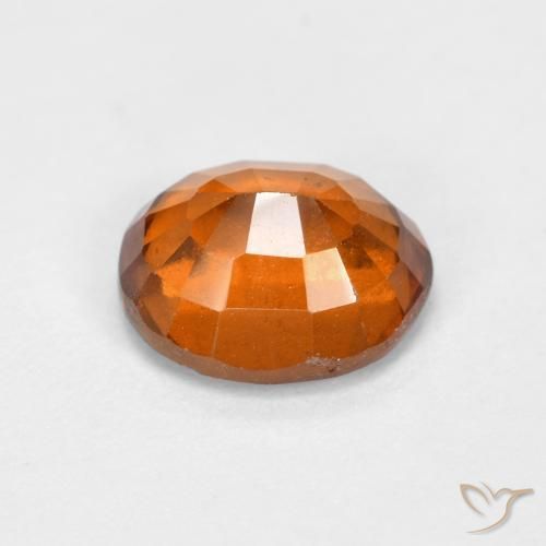 granada hessonita laranja avermelhado Natural 2.01ct, oval, VS