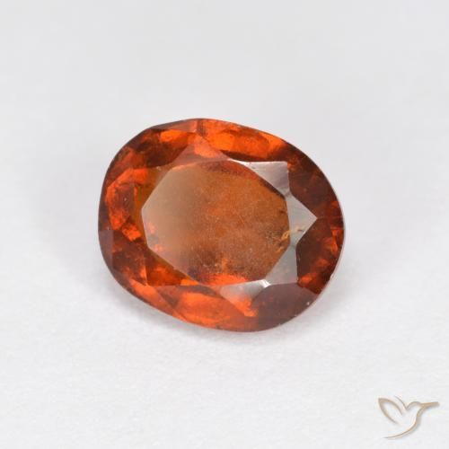 granada hessonita Laranja escuro Natural 1.43ct, oval, VS-SI