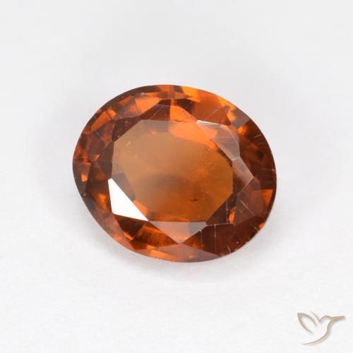 granada hessonita âmbar laranja Natural 2.23ct, oval, VS-SI