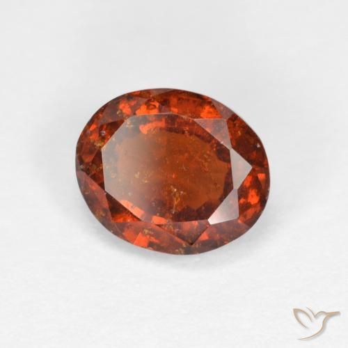 granada hessonita Laranja Profundo Natural 1.58ct, oval, VS-SI