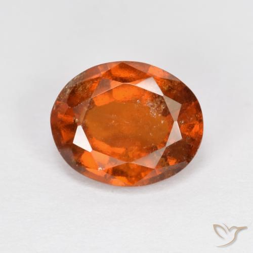 2.83ct Natural âmbar laranja granada hessonita, oval, VS-SI