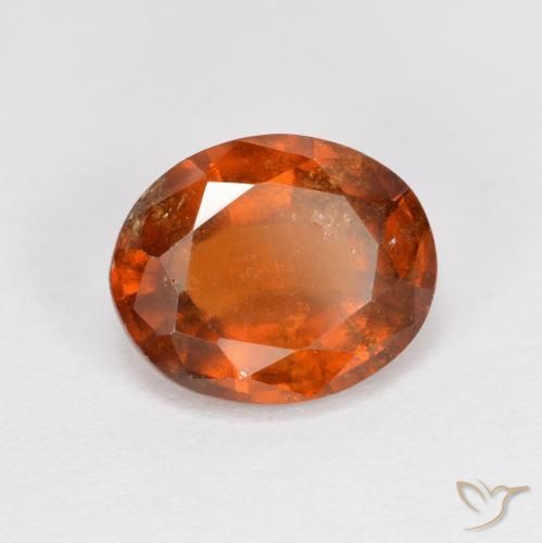 granada hessonita âmbar laranja Natural 2.83ct, oval, VS-SI