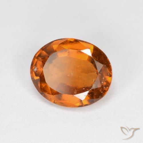granada hessonita Laranja médio-escuro Natural 1.94ct, oval, VS-SI