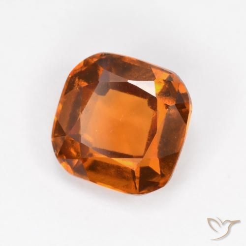 granada hessonita Laranja médio-escuro Natural 1.69ct, Almofada, VVS-VS