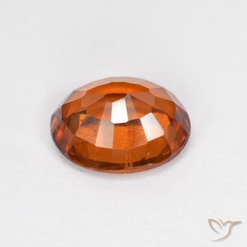 granada hessonita Laranja Profundo Natural 1.62ct, oval, VS