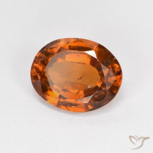 granada hessonita Laranja médio-escuro Natural 2.14ct, oval, VS