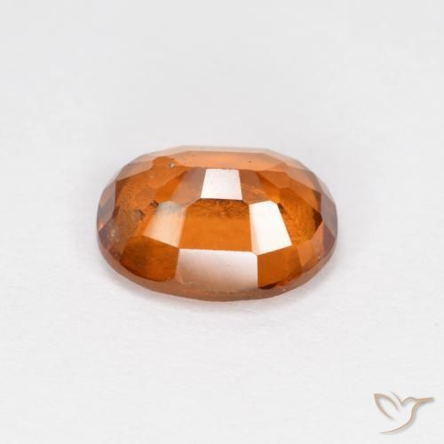 granada hessonita Laranja médio-escuro Natural 1.66ct, oval, VS