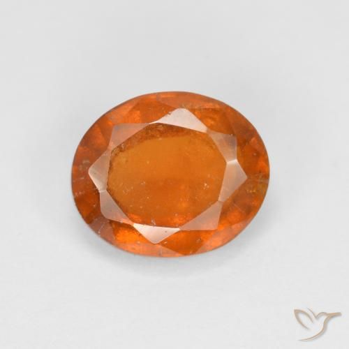 2.22ct Natural Laranja Profundo granada hessonita, oval, VS-SI
