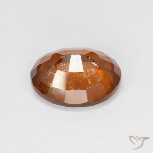 granada hessonita laranja avermelhado Natural 2.54ct, oval, VS-SI