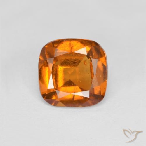 1.40ct Natural Laranja Médio granada hessonita, Almofada, VS-SI