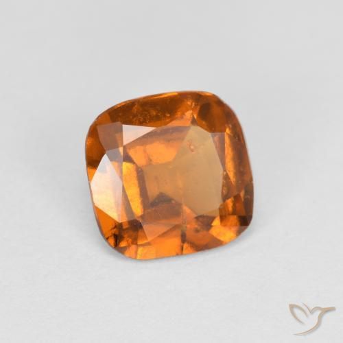 granada hessonita Laranja Médio Natural 1.40ct, Almofada, VS-SI