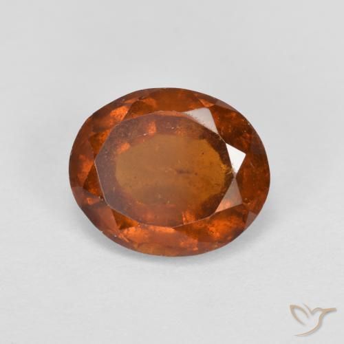 granada hessonita âmbar laranja Natural 2.19ct, oval, VS-SI