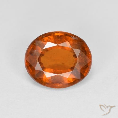 1.93ct Natural âmbar laranja granada hessonita, oval, VS-SI