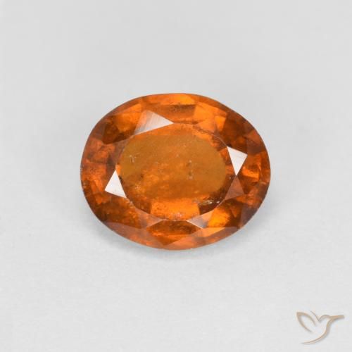 1.66ct Natural Laranja Profundo granada hessonita, oval, VS-SI